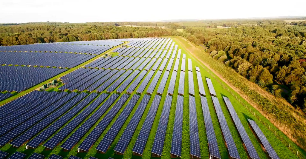 Aerial solar farm