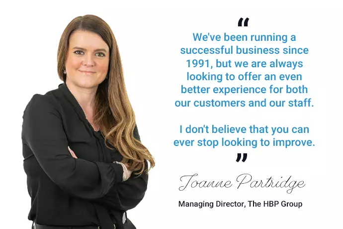 Quote from our Managing Director Joanne Partridge